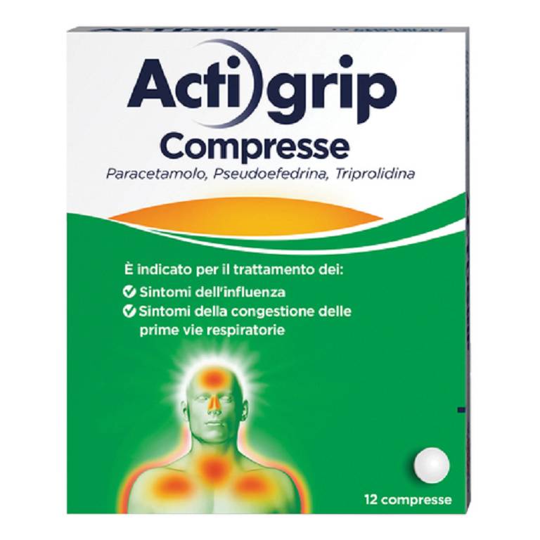 ACTIGRIP*12CPR 2,5+60+500MG